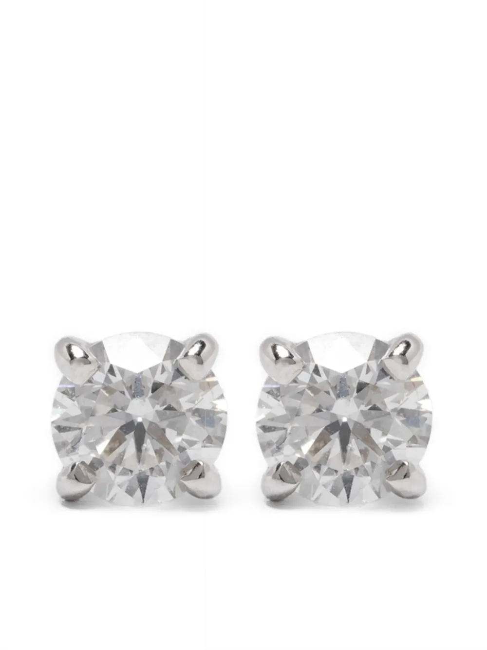 

Бриллиантовые серьги из 18-каратного белого золота ROSEKEY, серебяный
