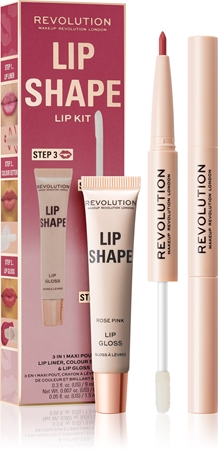 

Набор для губ Makeup Revolution Lip Shape Kit, Rose Pink 1 szt.