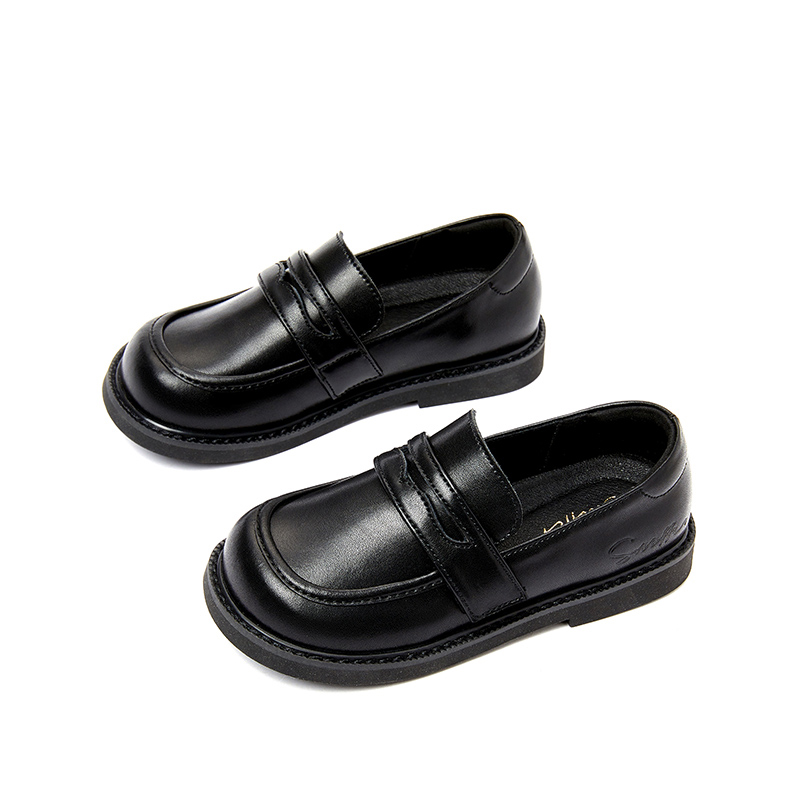 Snoffy Детские кожаные туфли белые коричневые детские — фото 4