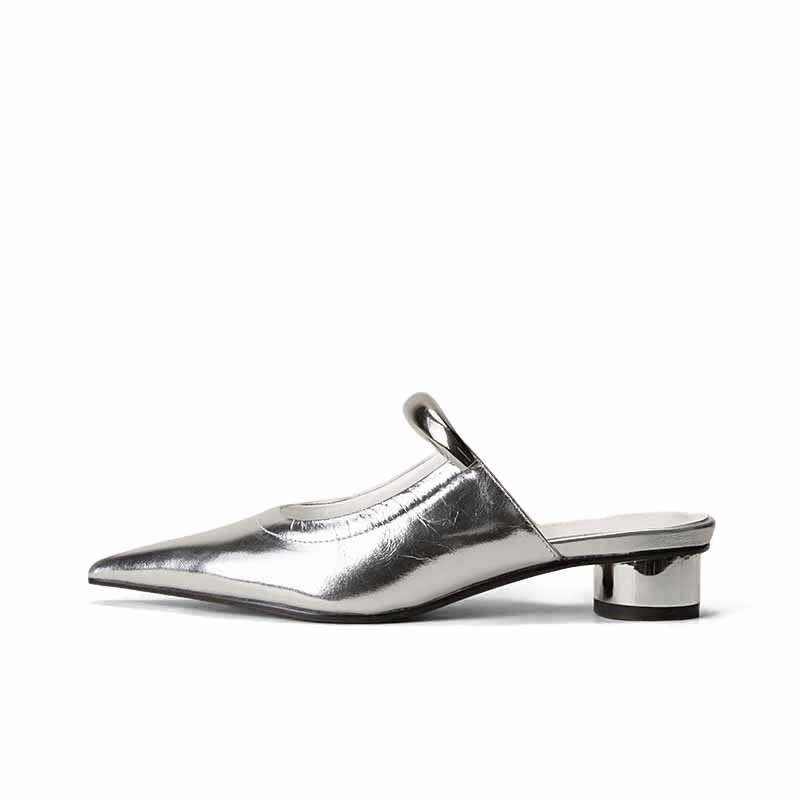 SHOEMAKER QUEEN Женские противоскользящие закрытые тапочки устойчивые к истиранию стильный серебристый, цвет Stylish Silver
