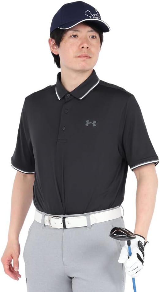 

Поло Under Armour UA Playoff 3.0 Rib, черно-белое, Castlerock XL, черно-белый замок Castlerock, XL