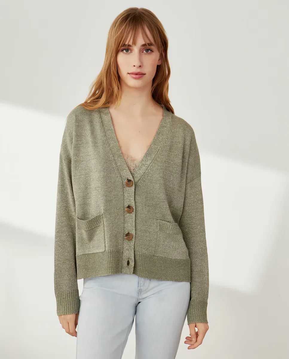 

Женская куртка жемчужного плетения Southern Cotton, флуоресцентный зеленый