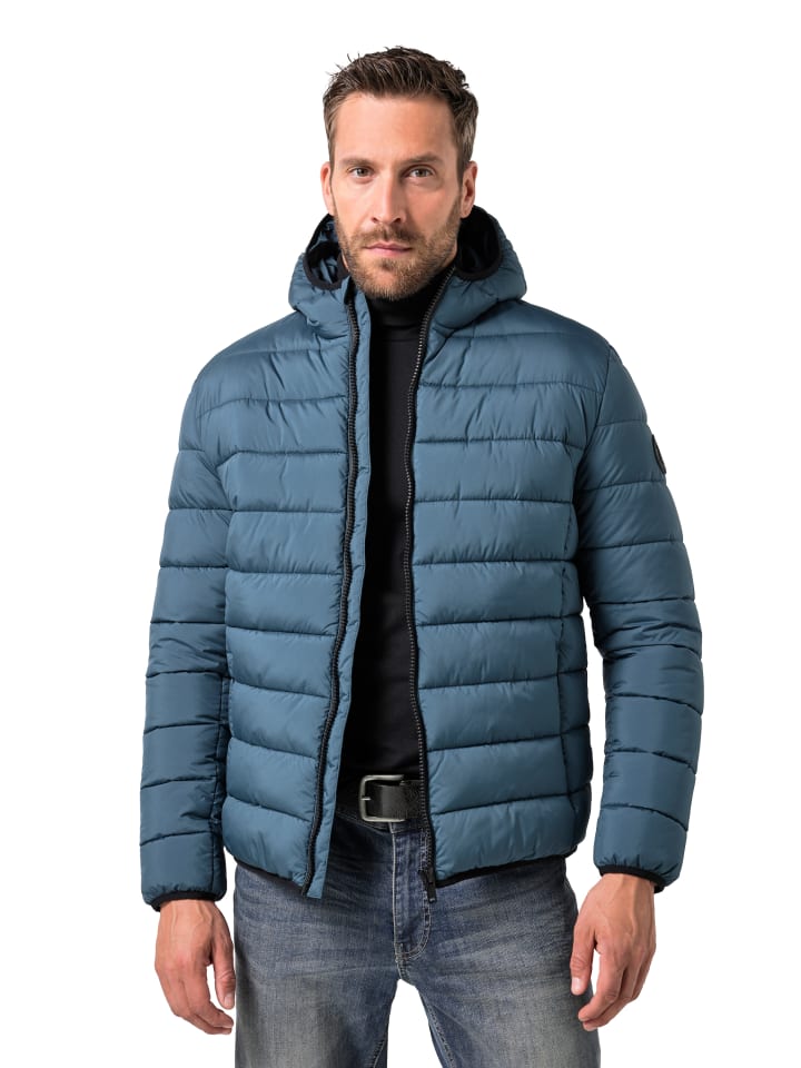 

JP1880 Стеганая куртка темно-синего цвета