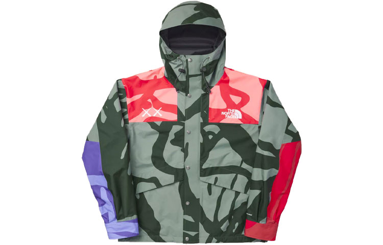 

Совместная коллекция Kaws X KAWS Outdoor Jacket Unisex Green The North Face, зеленый