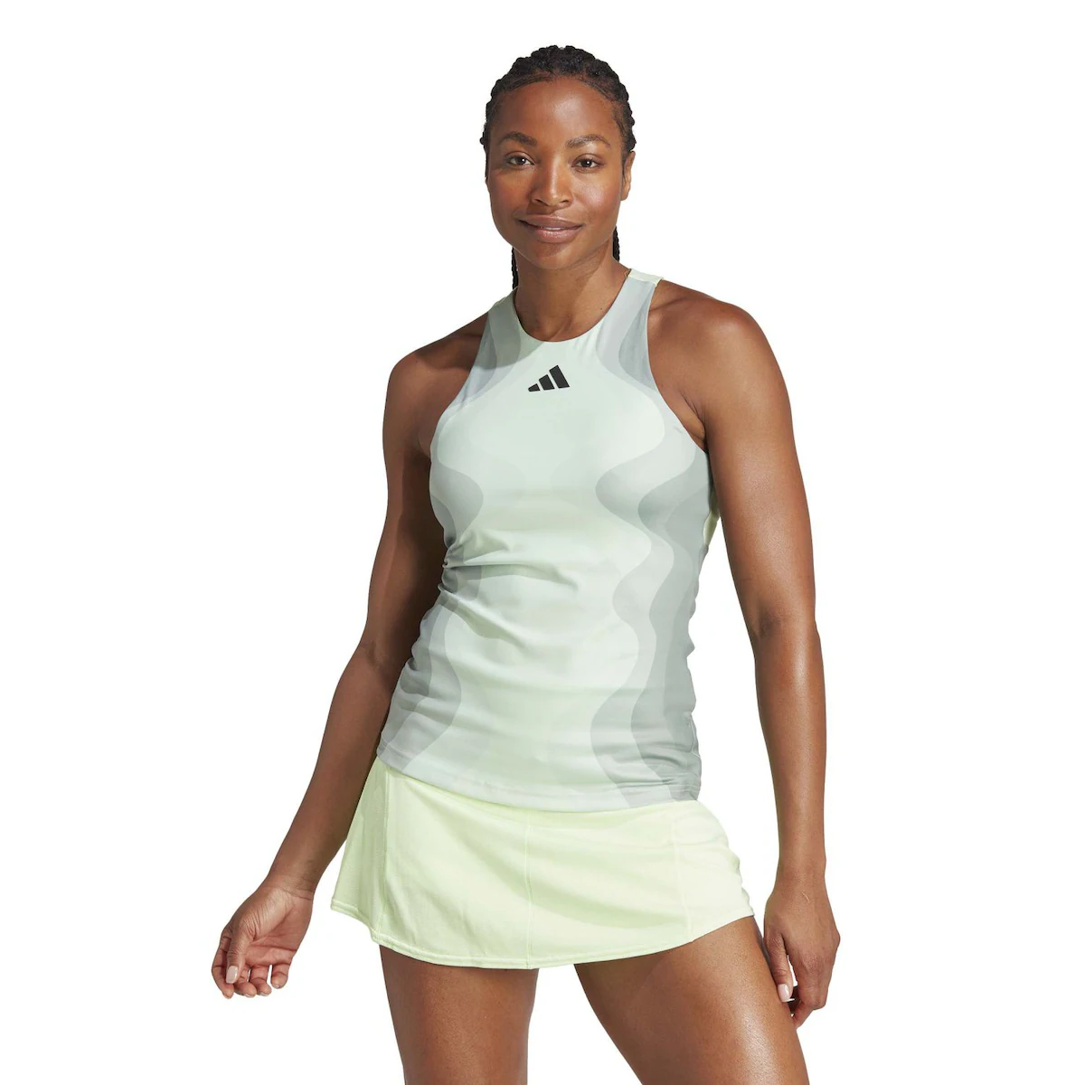 

Женская теннисная рубашка Adidas Y-TANK PRO, светло-зеленый