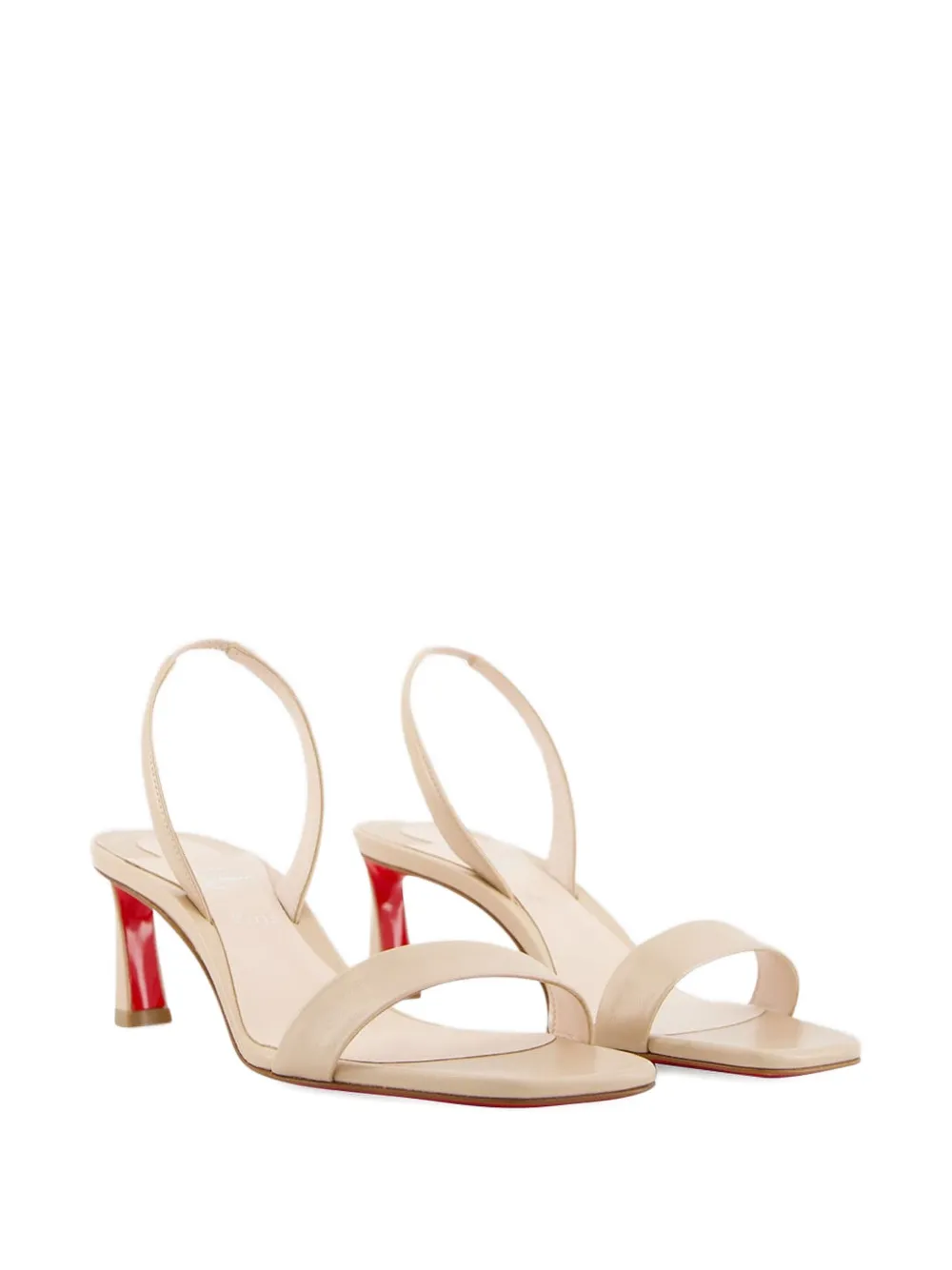 Босоножки с ремешком на пятке Christian Louboutin, нейтральный — фото 2