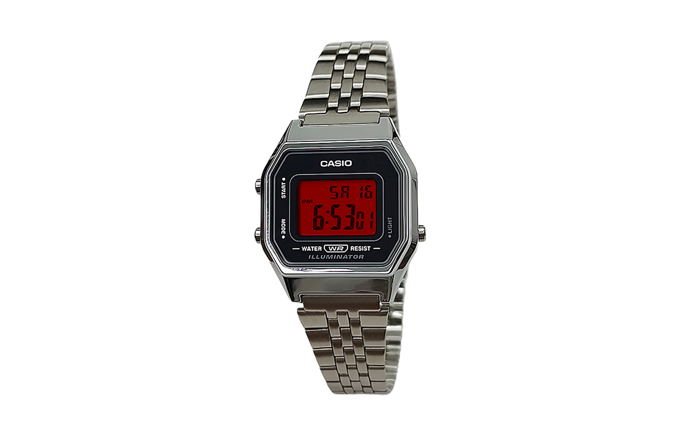 

CASIO Часы Retrofit Series Quartz Movement Stainless Steel Strap Watch Men's Watch Black Dial