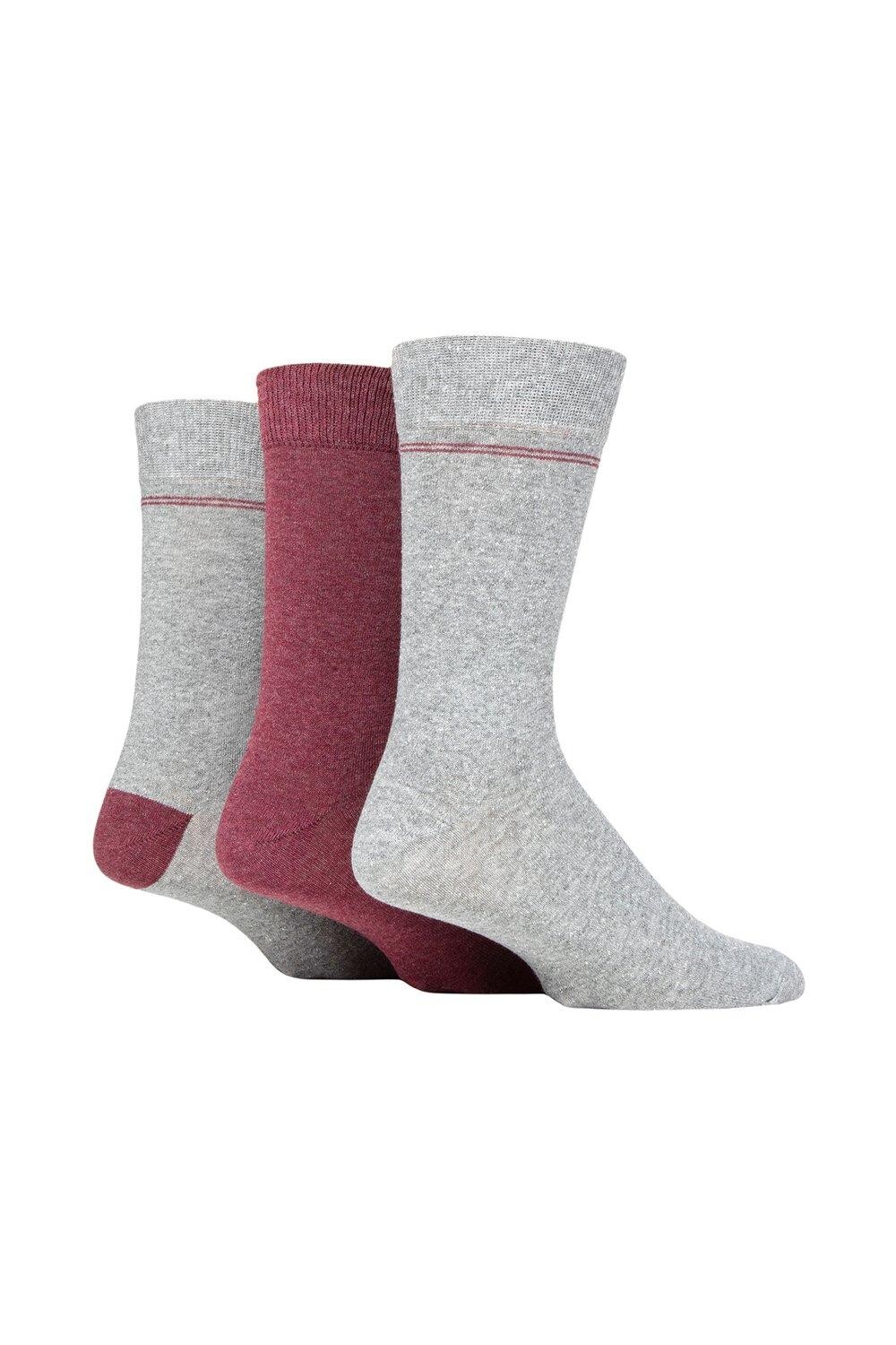

3 пары носков в полоску из 100% переработанного хлопка SOCKSHOP TORE, серый