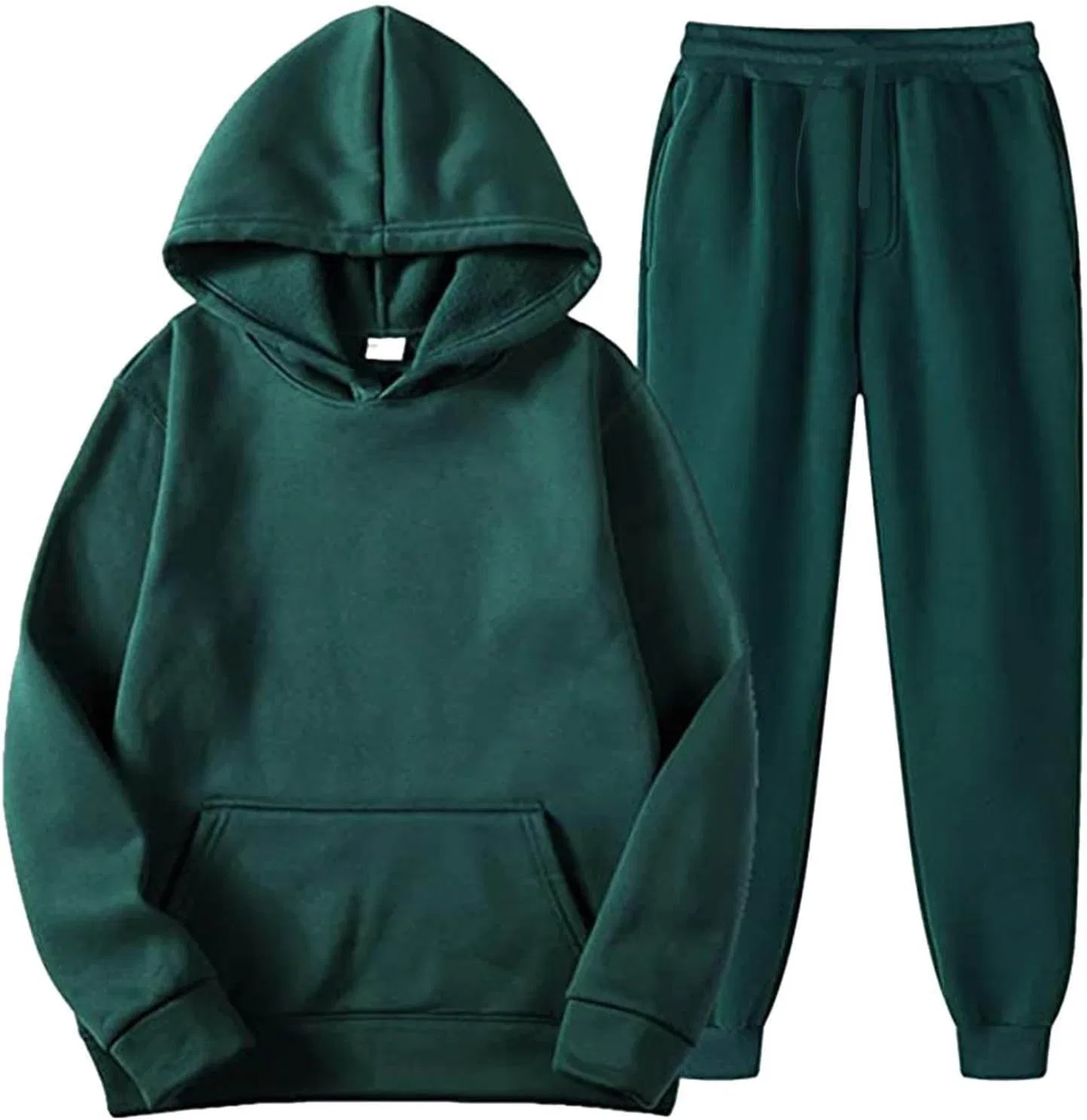 Толстовка и спортивные штаны для девочек, флисовые, утепленные, Blackish Green — фото 2