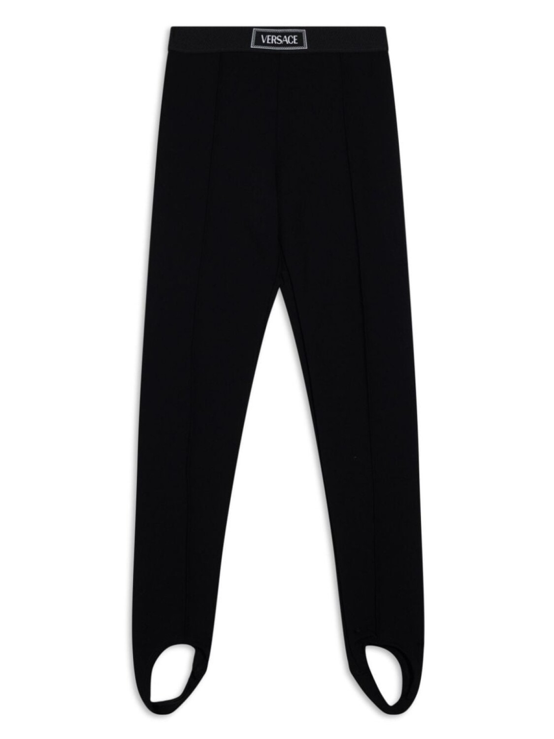 

Versace Kids леггинсы с логотипом на поясе, черный