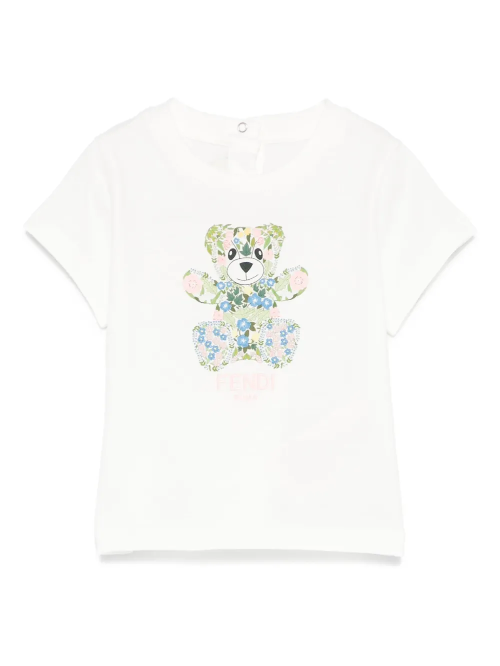 

Футболка с принтом FENDI KIDS, белый