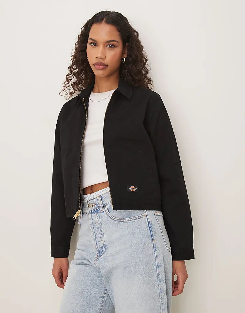 

Укороченная куртка Эйзенхауэра на подкладке черного цвета Dickies