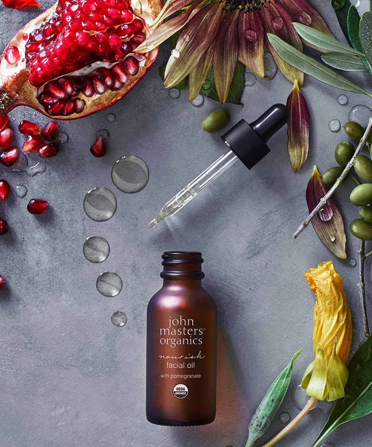 Масло для лица John Masters Organics — POM с гранатом, 30 мл