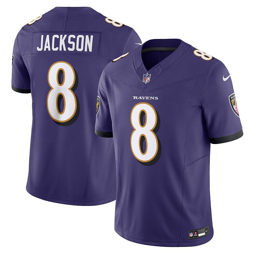 Мужские кроссовки Nike Lamar Jackson Purple Baltimore Ravens Vapor F. Ограниченный Джерси, цвет Rav Purple — фото 2