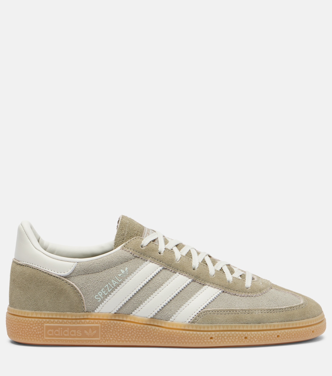 Кроссовки Handball Spezial из замши Adidas, Silver Pebble/Orbit Grey/Gum 4 — фото 4