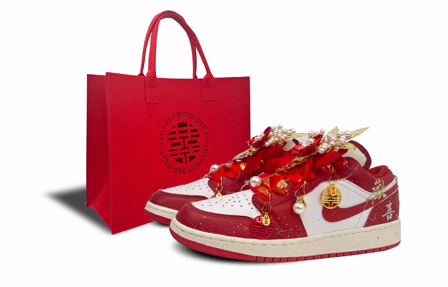 

Кроссовки для скейтбординга Air 1 Unisex низкие Jordan, красный