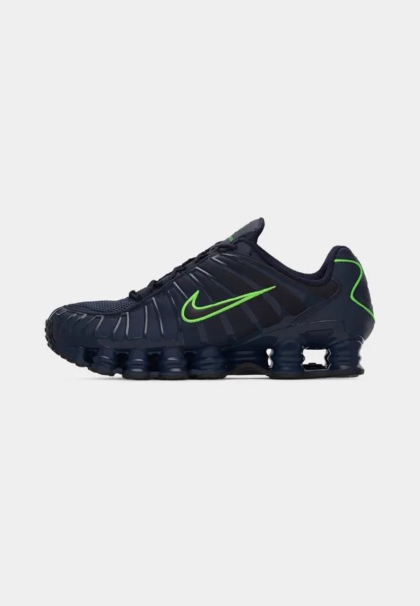 Кроссовки shox tl Nike Sportswear, Thunder Blue/Black/Obsidian/Green Strike — фото 2