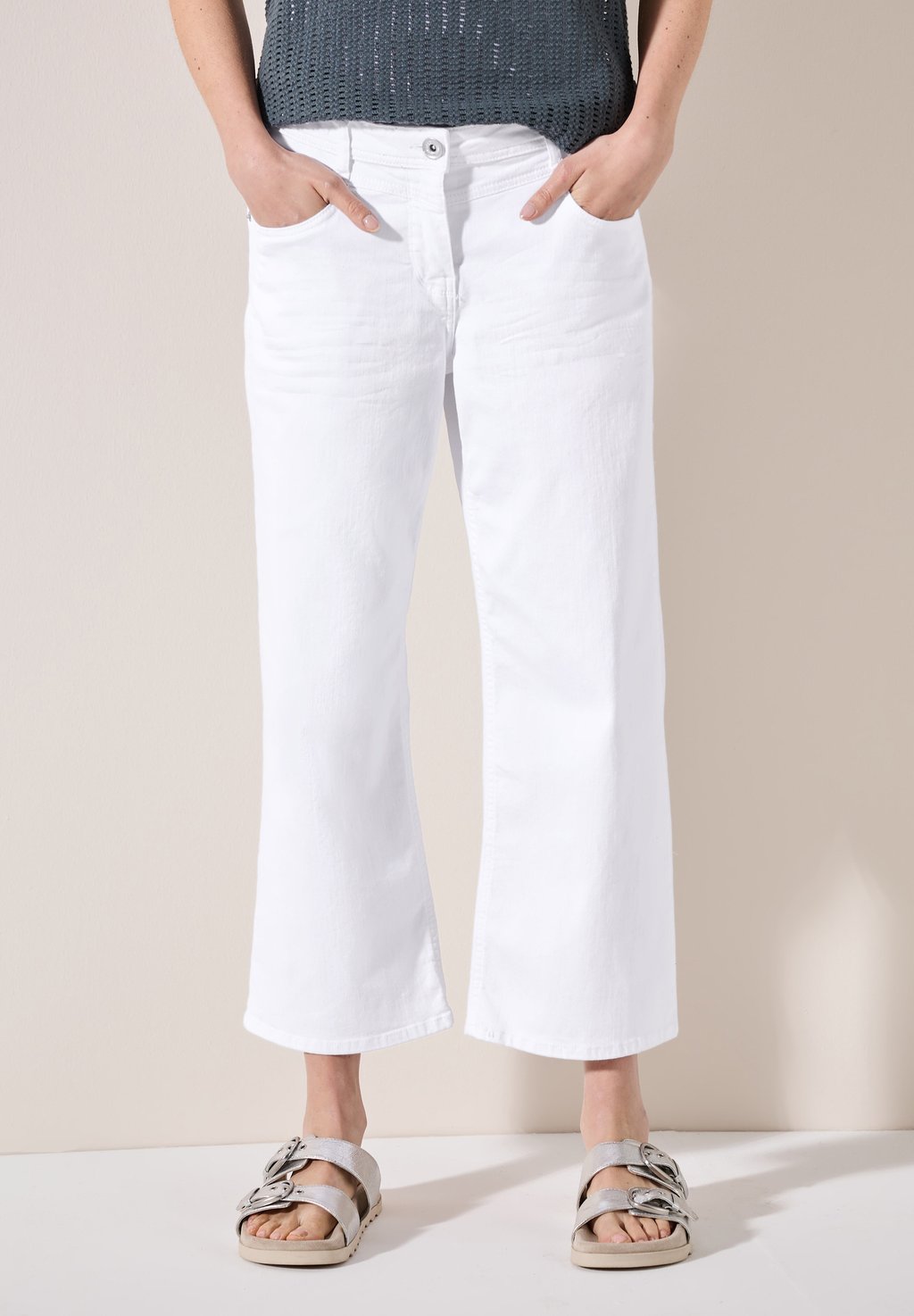 

Джинсы прямого кроя WIDE LEG Cecil, белый