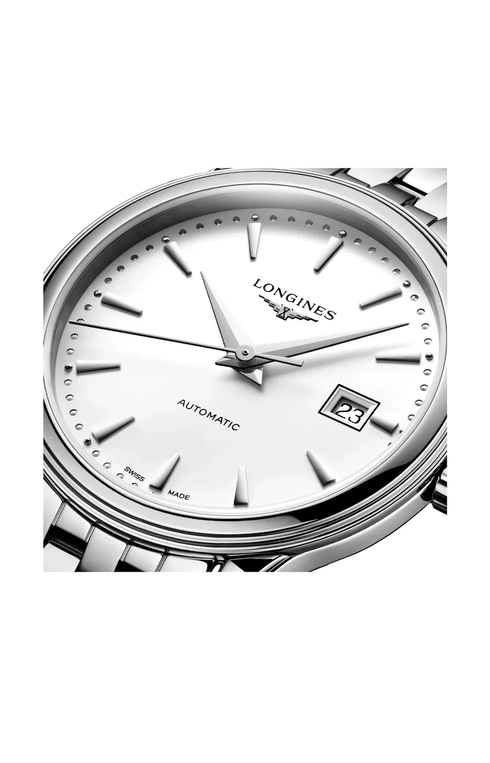 Флагманская классика - L4.374.4.18.6 LONGINES, серебряный — фото 2