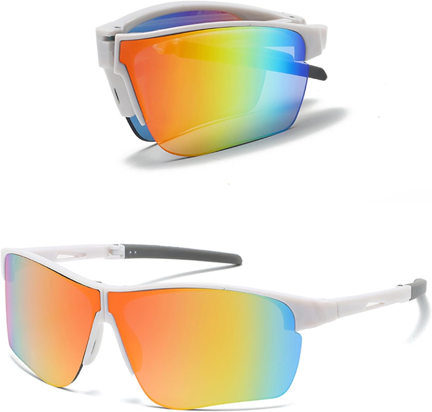 

Складные спортивные солнцезащитные очки bullabulling для мужчин и женщин, обеспечивающие комфорт в течение всего дня, с защитой UV400, подходят для езды на велосипеде, рыбалки и вождения, C5