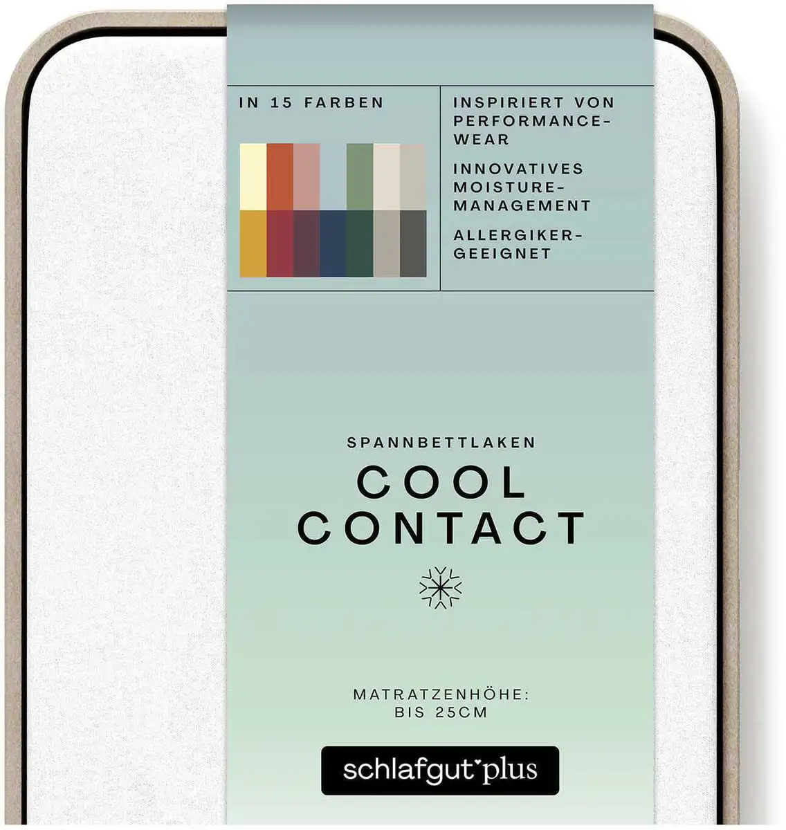 

Простыня Schlafgut "Cool Contact", 100% гребённая микрофибра 140-160х200 см, 1 шт., цвет Full-White