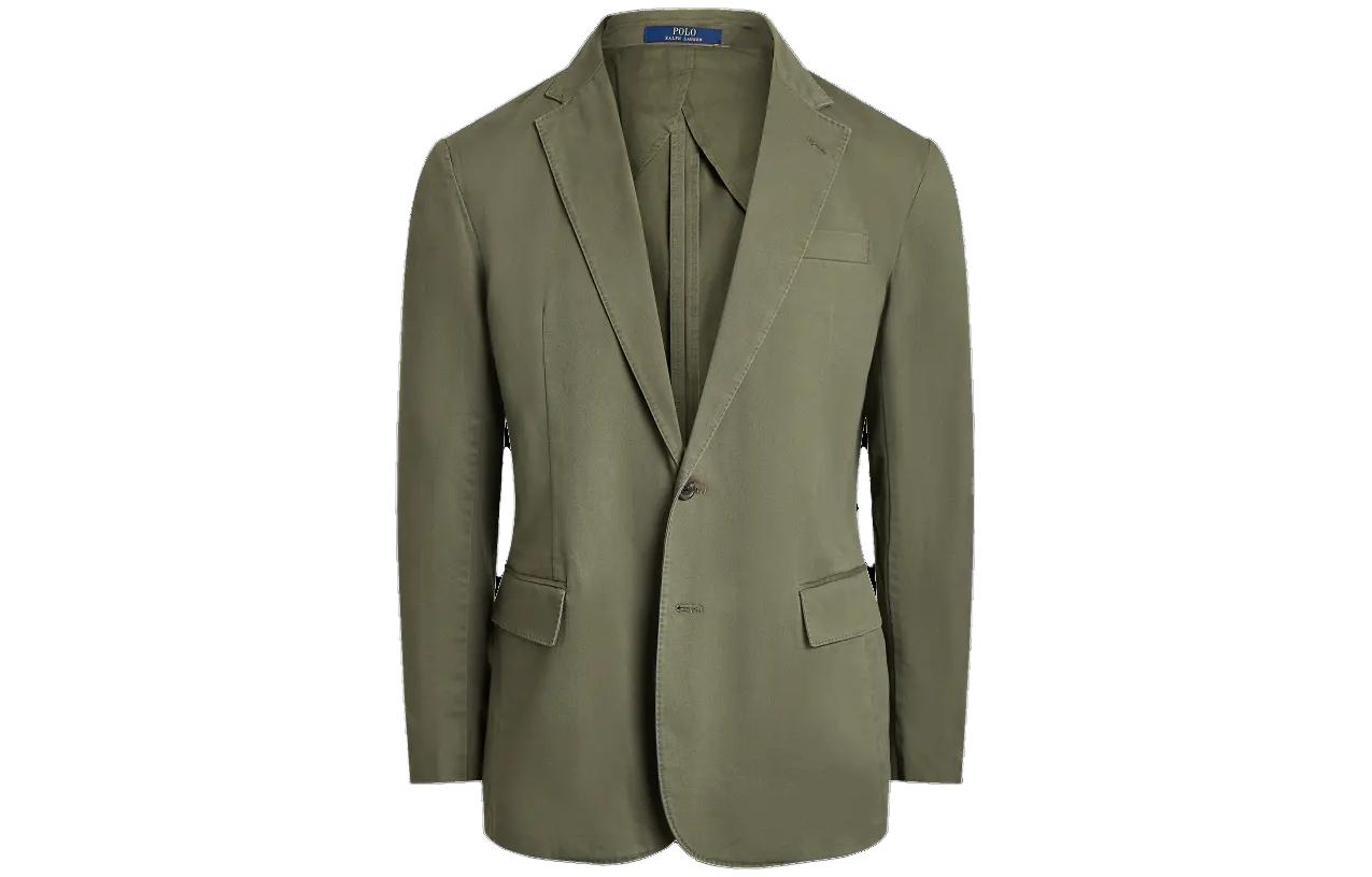 Polo Ralph Lauren Пиджак из стретч-чино для делового костюма мужской Green — фото 3