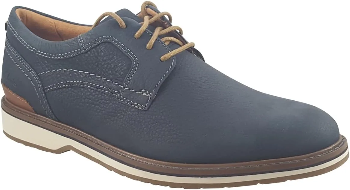 Мужские кожаные туфли Clarks Monahan, темно-синий