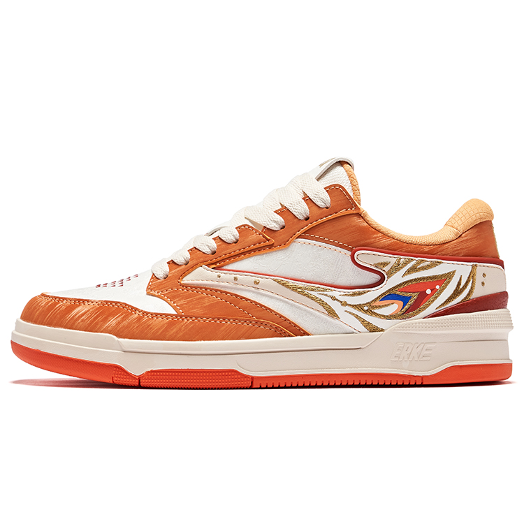 

Erke Кроссовки 3 Pack Anti Slip Wear Resistant Low Top Skateboard Shoes Men's Microcrystal White Fresh Orange Aroma