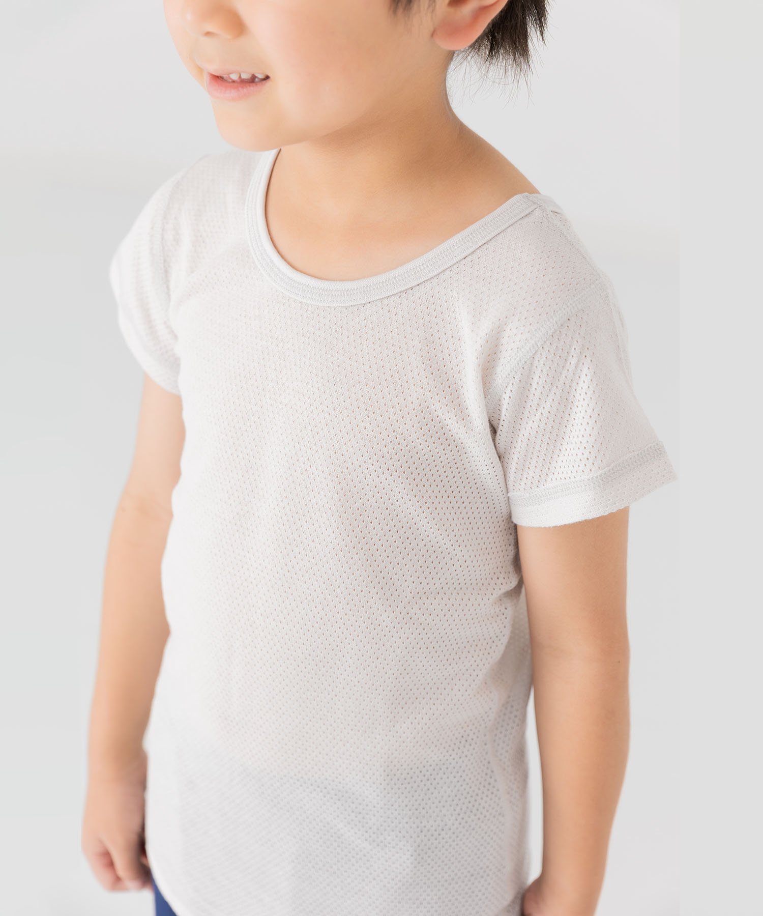 Все спереди и на животе (сетчатое белье 2P) Chil2, Short-sleeved shirt/gray — фото 3