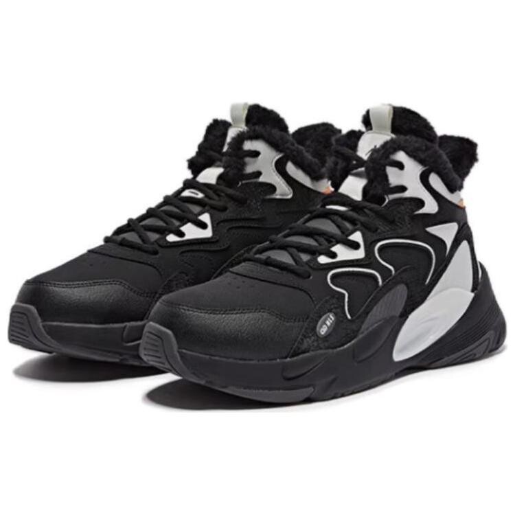 Мужские кроссовки Lifestyle High-Top черного/белого цвета Qiaodan — фото 3