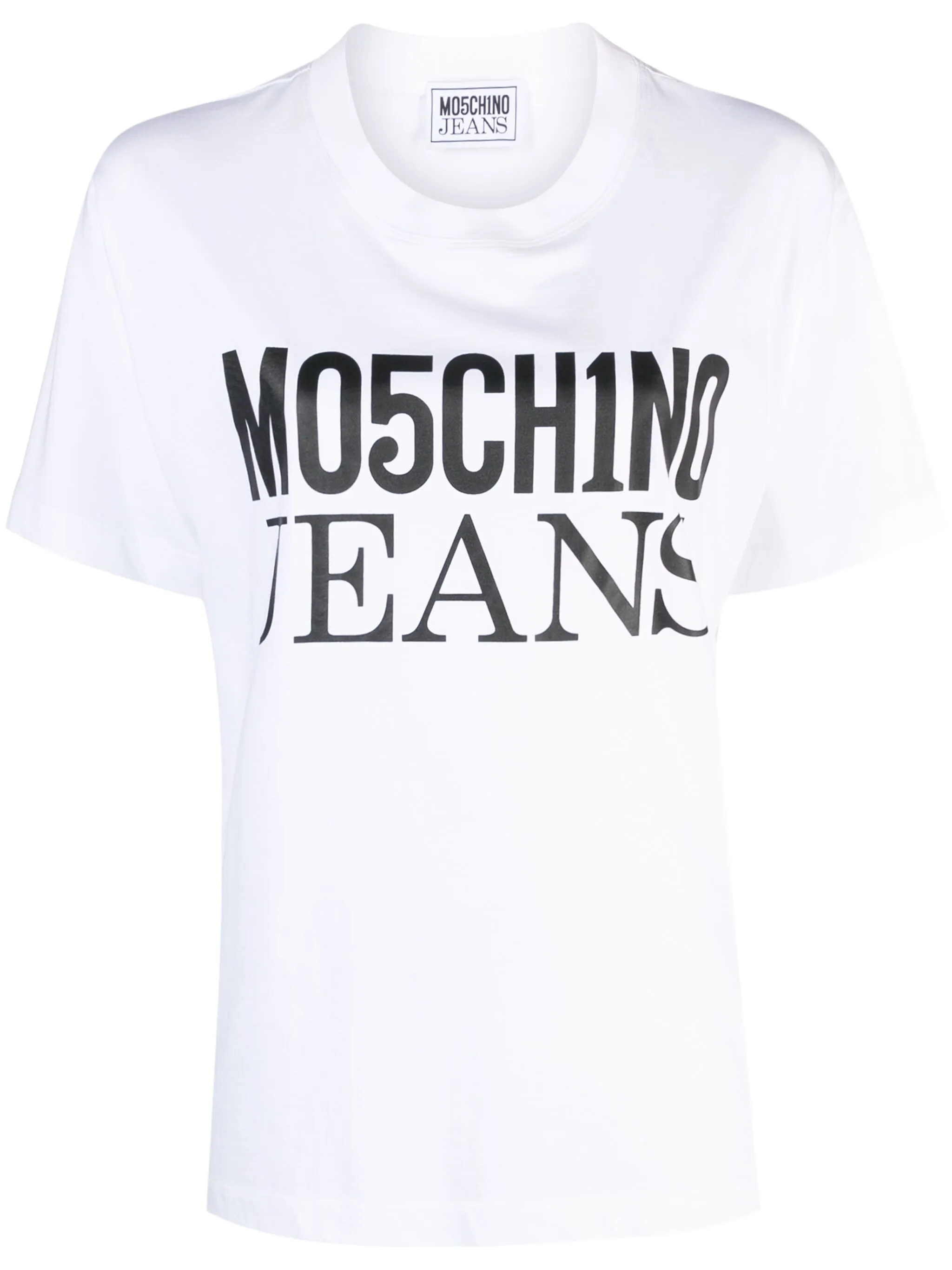 

Футболка с логотипом Moschino Jeans, белый