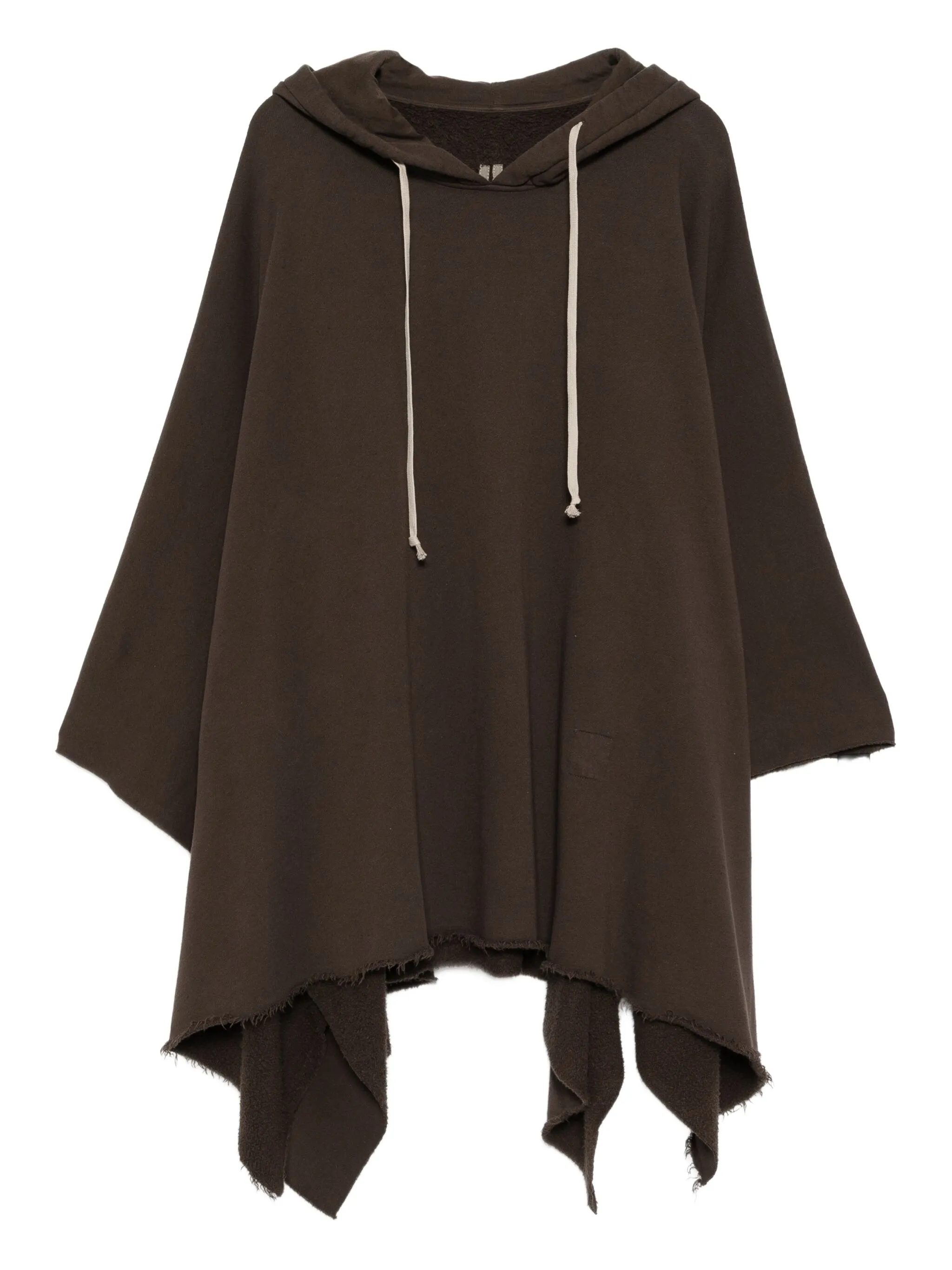 

Хлопковый кейп Rick Owens Drkshdw, коричневый