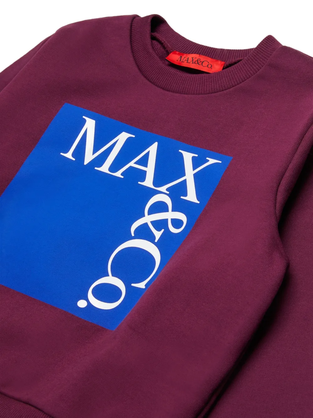 Хлопковая толстовка MAX&Co. Kids, красный — фото 3