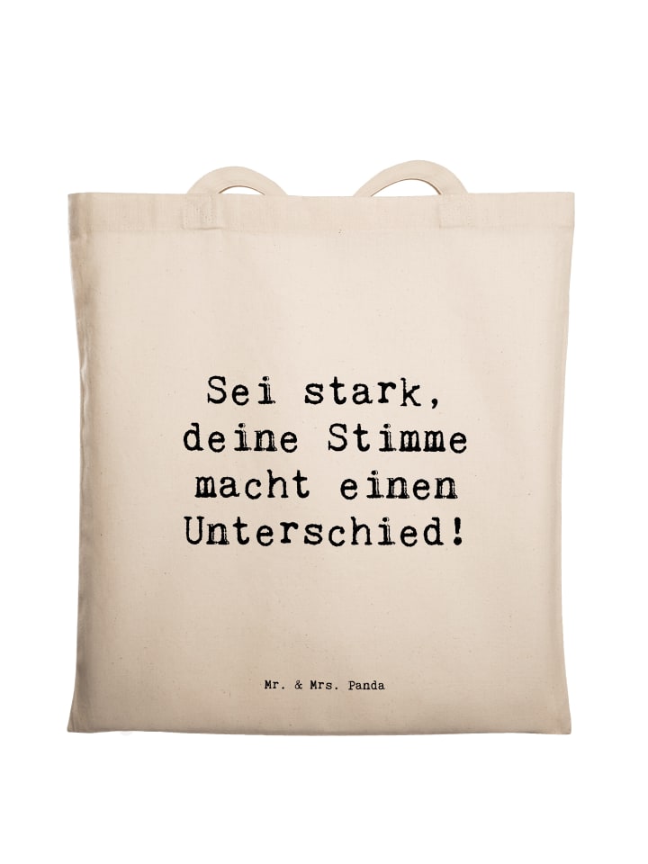 

Mr. & Mrs. Panda Сумка с надписью "Ваш голос важен" кремового цвета