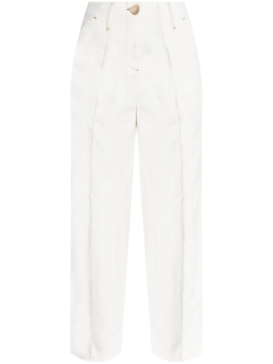 

Широкие брюки из хлопка Emporio Armani, белый
