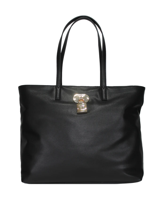 

Сумка из искусственной кожи с логотипом на передней части. Twinset, черный