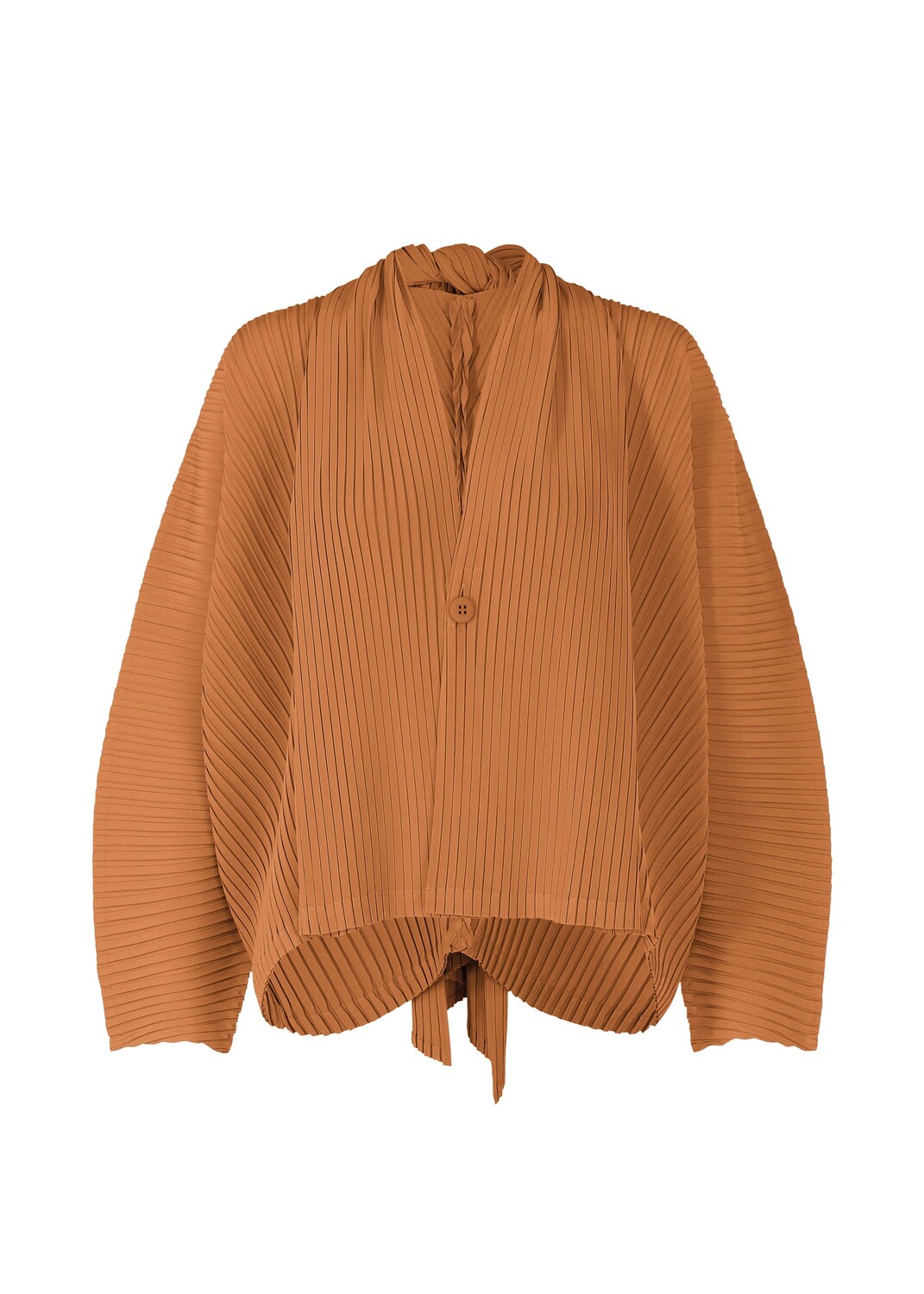 

Кардиган vigor pleats solid Issey Miyake, коричневый