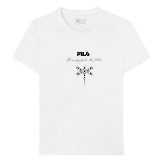 

Футболка embroidery logo round-neck white Fila, белый