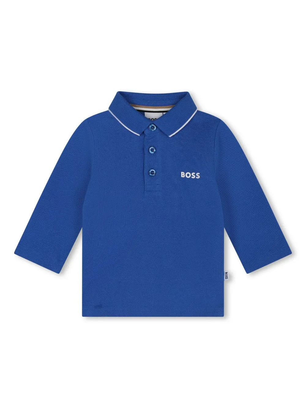 

Рубашка поло с логотипом BOSS Kidswear, синий