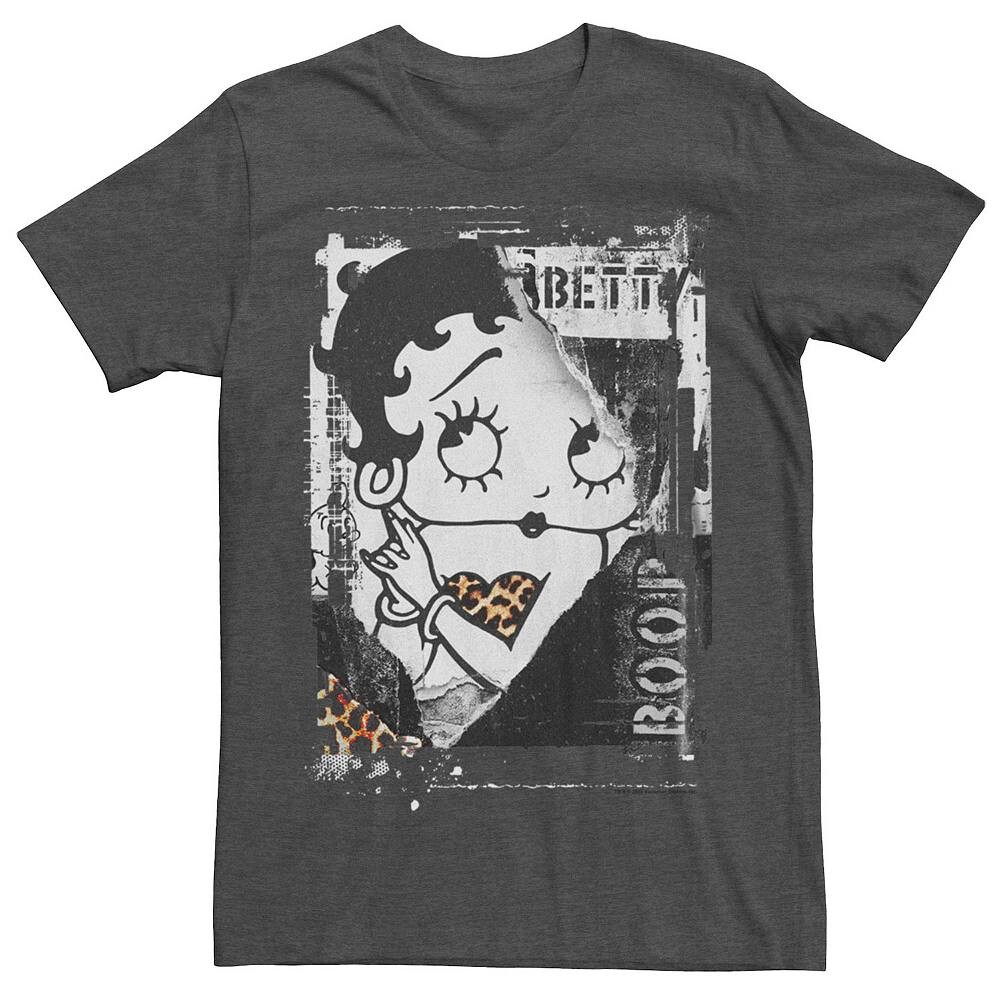 

Мужская футболка с животным принтом Betty Boop Licensed Character, цвет Charcoal Heather