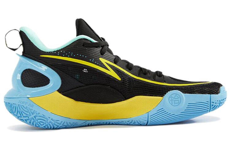 Баскетбольные кроссовки SONIC 10 V2 для детей GS Low-top черные/желтые/синие Lining — фото 2