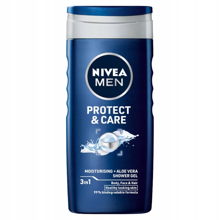 Гель для душа NIVEA PROTECT CARE, мужской набор для умывания, 250 мл x 5 — фото 2