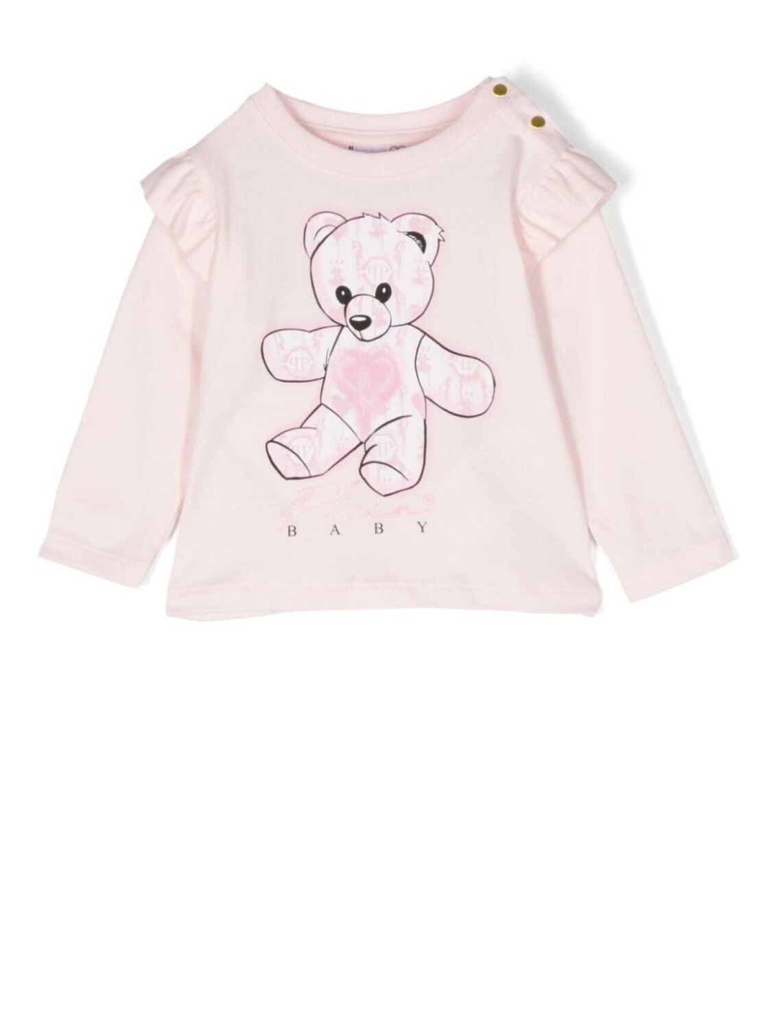 

Philipp Plein толстовка с принтом Teddy Bear, розовый