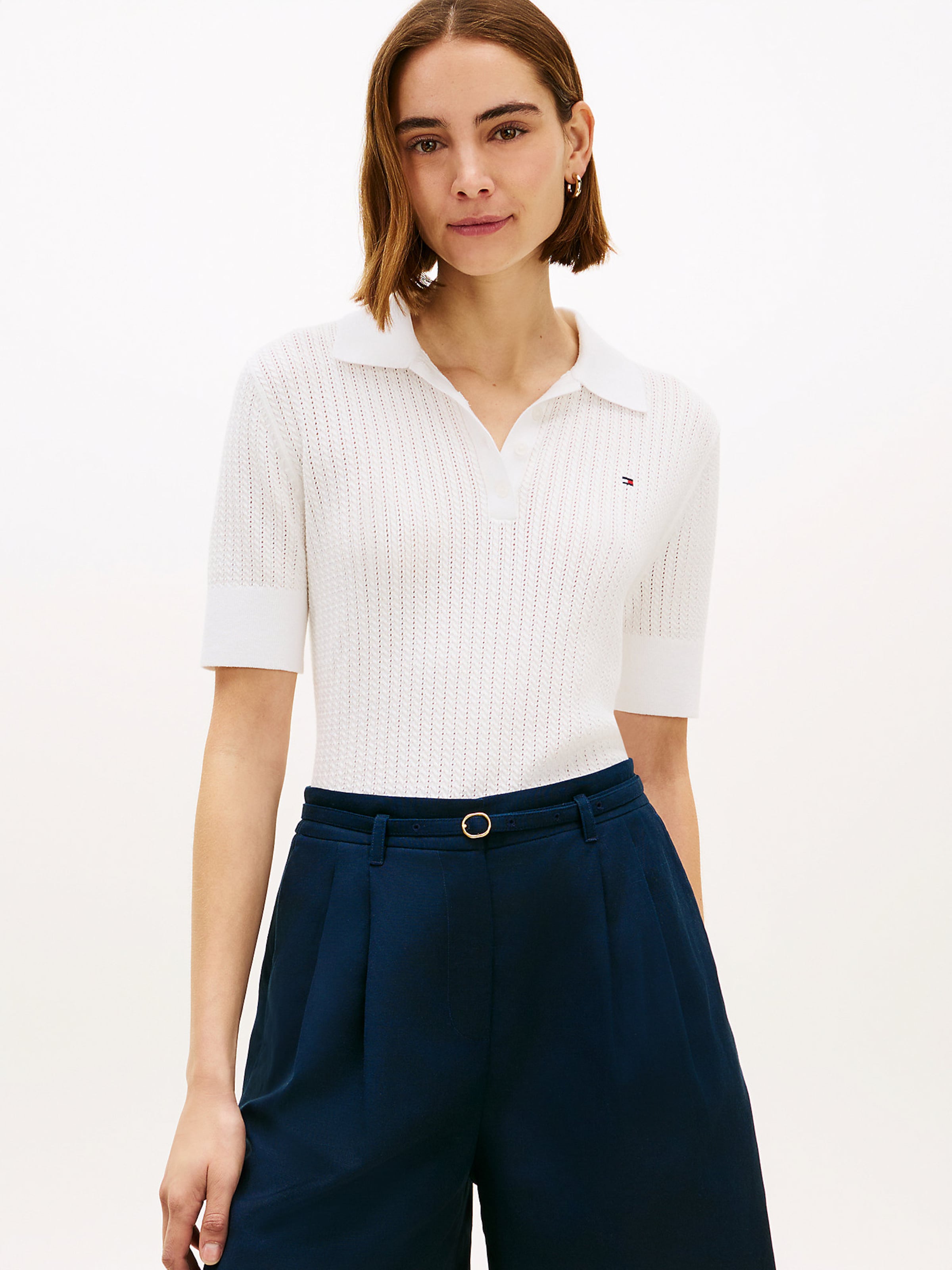 TOMMY HILFIGER Свитер в натуральном белом цвете — фото 2