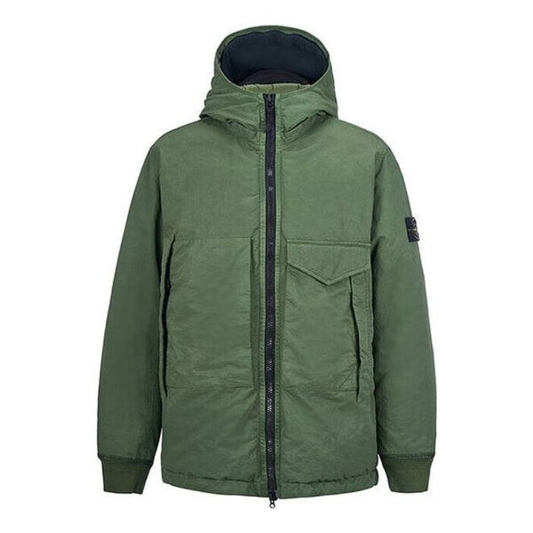 

Куртка opaque down jacket 'olive green' Stone Island, зеленый