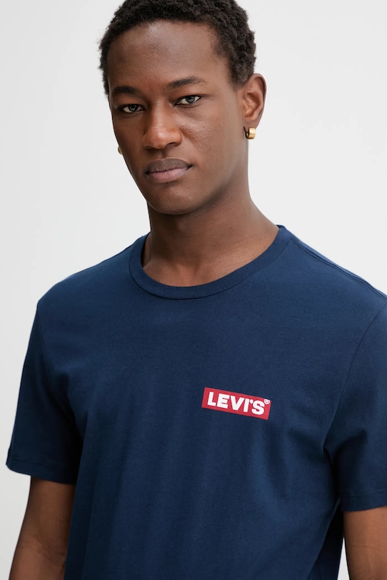 Хлопковые футболки, комплект из 2 штук Levi's, темно-синий — фото 4