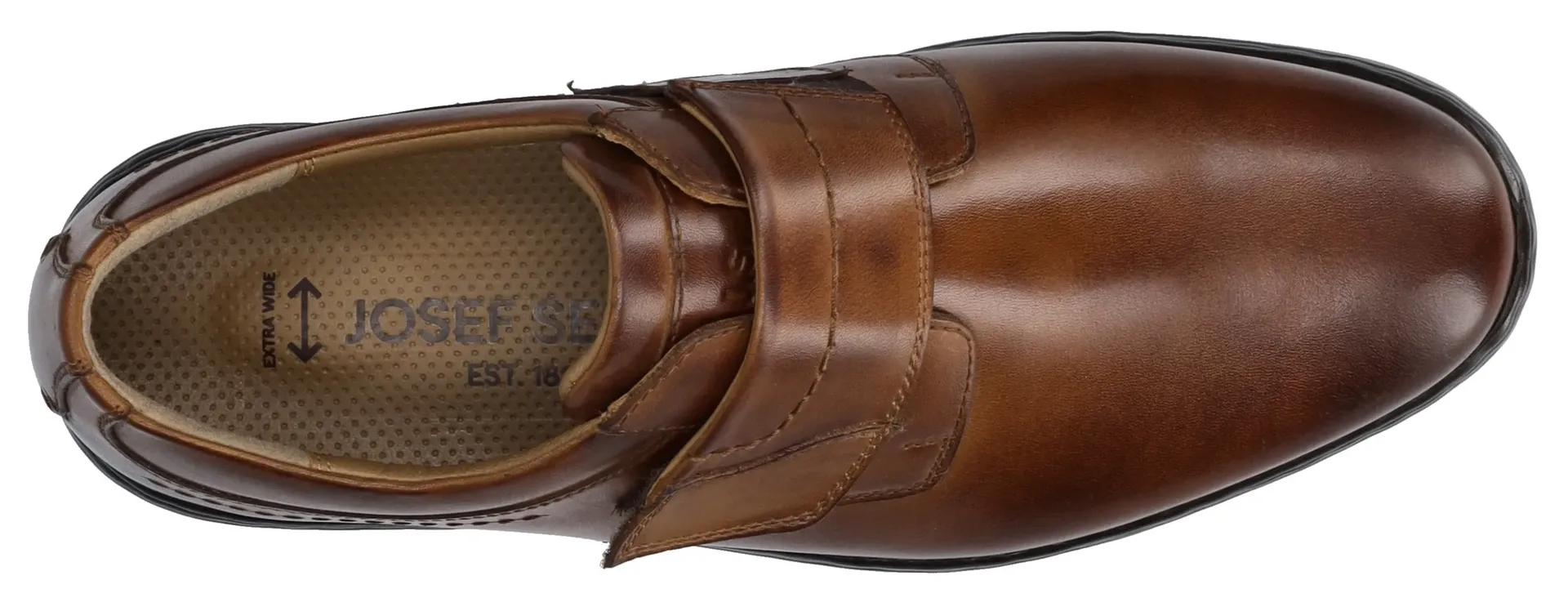 Туфли на липучке Josef Seibel "Alastair 16", удобная ширина обуви K (очень широкая), цвет Cognac — фото 2