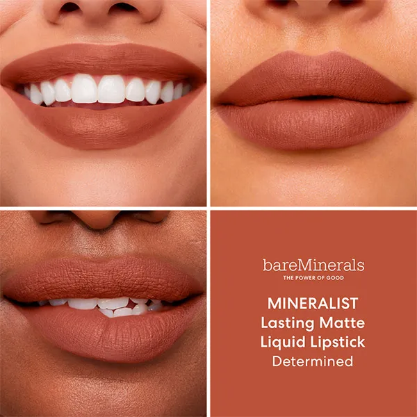 Стойкая матовая жидкая помада Mineralist Comfort Matte Bareminerals, цвет determined — фото 3