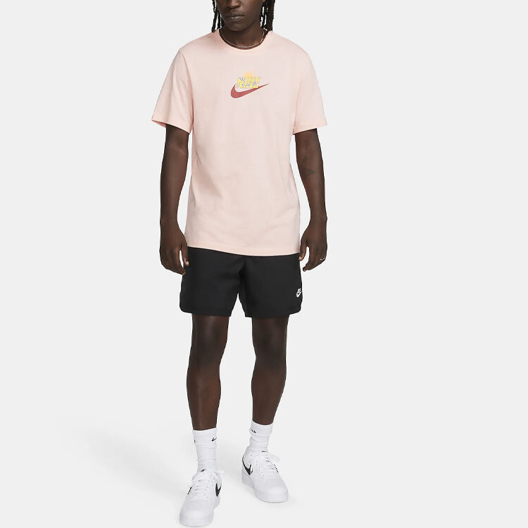 Футболка мужская выбеленная коралловая Nike, цвет Bleached coral — фото 3