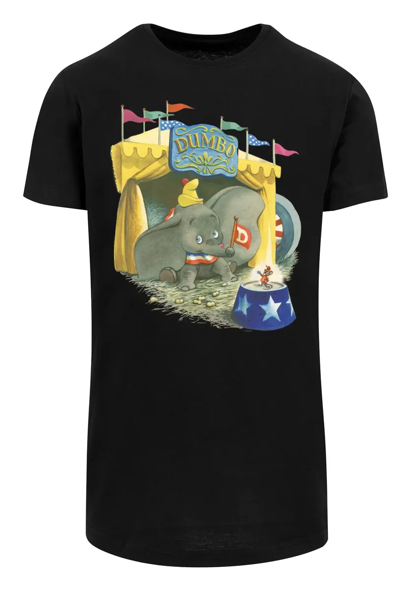 

F4NT4STIC Рубашка с коротким рукавом "F4NT4STIC Мужская футболка Disney Dumbo Circus с фигурной длинной футболкой", черный